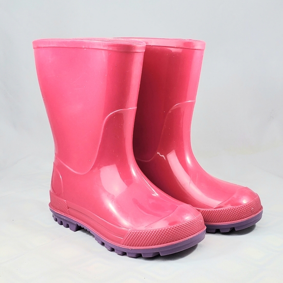 ladies pink rain boots